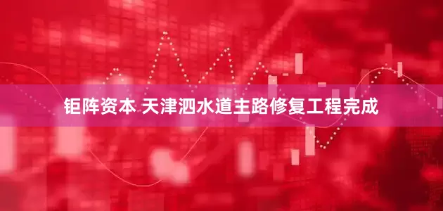 钜阵资本 天津泗水道主路修复工程完成
