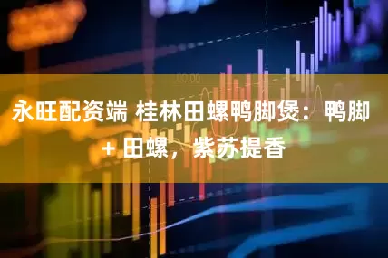 永旺配资端 桂林田螺鸭脚煲：鸭脚 + 田螺，紫苏提香