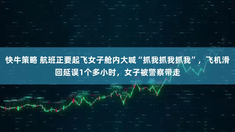 快牛策略 航班正要起飞女子舱内大喊“抓我抓我抓我”,飞机滑回延误1个多小时,女子被警察带走